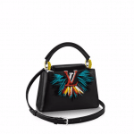 Louis Vuitton Black Multicolor Capucines Mini Parrot Bag