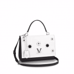 Louis Vuitton Black/White Lockme II Mechanical Flowers Bag
