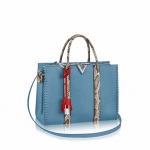 Louis Vuitton Blue Cuir Plume/Python Very Tote Bag