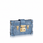 Louis Vuitton Denim Epi Petite Malle Bag