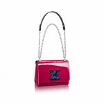 Louis Vuitton Fuchsia Monogram Vernis Twist PM Bag