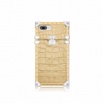 Louis Vuitton Gold Crocodile Eye-Trunk for iPhone 7 Plus Case