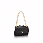 Louis Vuitton Noir Cuir Plume/Cuir Ecume Very Chain Bag