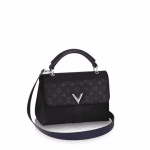 Louis Vuitton Noir Cuir Plume/Cuir Ecume Very One Handle Bag