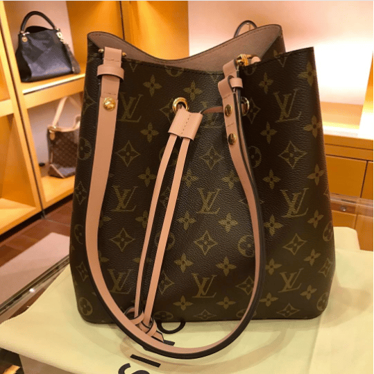 Luxury Monogram Canvas and Leather Handbag Neonoe