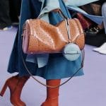 Mulberry Camel Ostrich Trunk Barrel and Castle Blue Silky Calf Mini Trunk Bags - Fall 2017