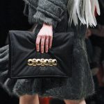 Prada Black Satin Embellished Clutch Bag - Fall 2017