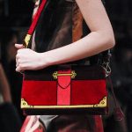 Prada Black/Red Suede Painted Cahier Bag 2 - Fall 2017