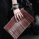 Prada Burgundy Tasseled with Studs Clutch Bag - Fall 2017