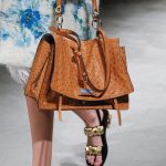 Prada Tan Ostrich Satchel Bag - Fall 2017