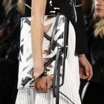 Proenza Schouler Silver/White Printed Clutch Bag - Fall 2017