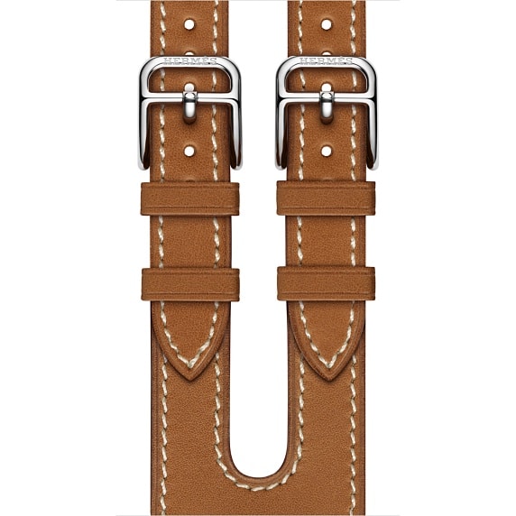 Apple Watch Hermès - 38mm Fauve Barenia Leather Double Buckle Cuff