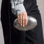 Balenciaga Silver Metal Oval Case Clutch Bag 2 - Fall 2017