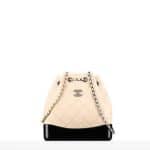 Chanel Beige/Black Gabrielle Backpack Bag