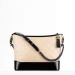 Chanel Beige/Black Large Gabrielle Hobo Bag