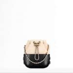 Chanel Beige/Black Small Gabrielle Purse Bag