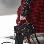 Chanel Black Satin/Tweed Flap Bag - Fall 2017