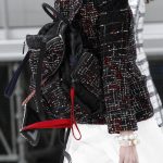 Chanel Black/Red Tweed/Satin Backpack Bag 2 - Fall 2017