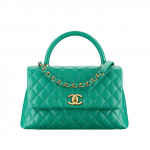 Chanel Green Small Coco Handle Bag