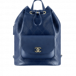 Chanel Navy Blue Daily Round Backpack Bag