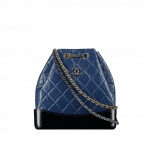 Chanel Navy Blue/Black Gabrielle Backpack Bag