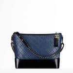 Chanel Navy Blue/Black Large Gabrielle Hobo Bag