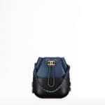 Chanel Navy Blue/Black Small Gabrielle Purse Bag