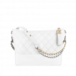 Chanel White Gabrielle Hobo Bag