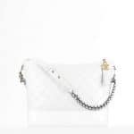 Chanel White Large Gabrielle Hobo Bag