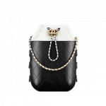 Chanel White/Black Gabrielle Purse Bag