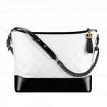 Chanel White/Black Large Gabrielle Hobo Bag