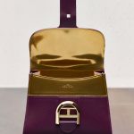 Delvaux Prune/Antique Gold Brillant GM Bag