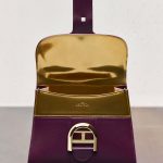 Delvaux Prune/Antique Gold Brillant GM Bag