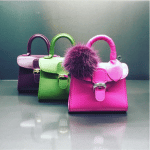 Delvaux Prune/Empire/Heliotrope Brillant Mini Bags