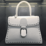Delvaux White Metal Stitch Brillant Bag