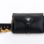 Dior Black D-Bee Mini Saddle Bag