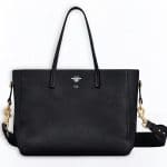 Dior Black D-Bee Shopper Bag