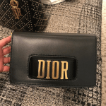 Dior Black Pouch Bag with Slot Handclasp 2