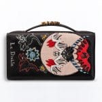 Dior Black The Devil Card Embroidered Tarot Pouch Bag