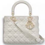 Dior Off-White Supple Lady Dior Bag
