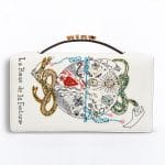 Dior Off-White The Wheel of Fortune Card Embroidered Tarot Pouch Bag