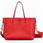 Dior Red D-Bee Shopper Bag