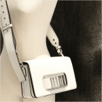 Dior White Flap Bag with Slot Handclasp 7