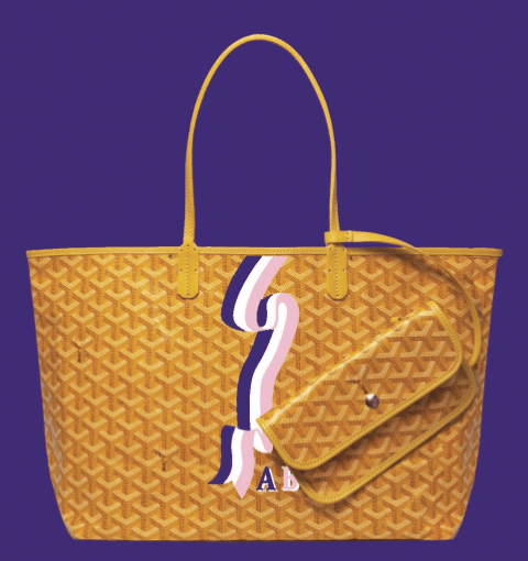 Goyard Saint Louis Claire Voie Reversible Tote Bag in Yellow