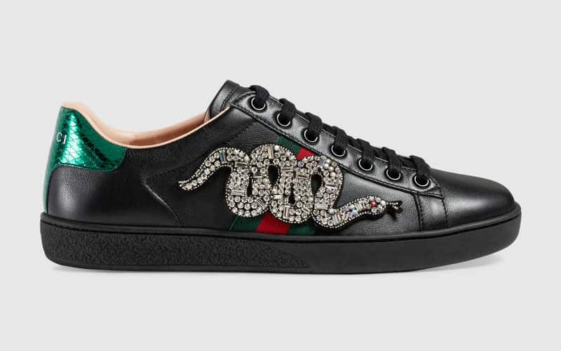 gucci shoes snake black