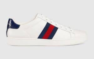 Gucci White Ace Low Top Sneaker