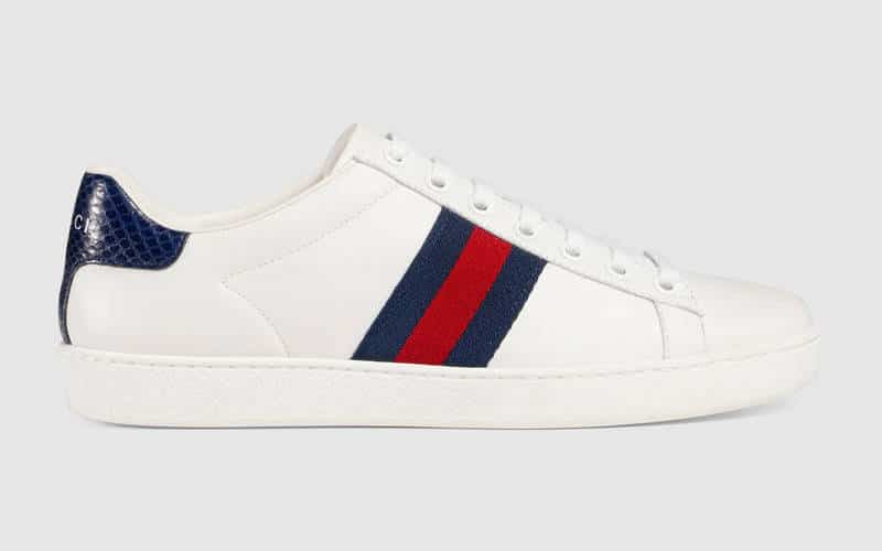 gucci white sneakers tiger