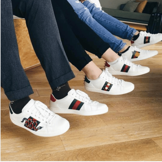 gucci white shoes