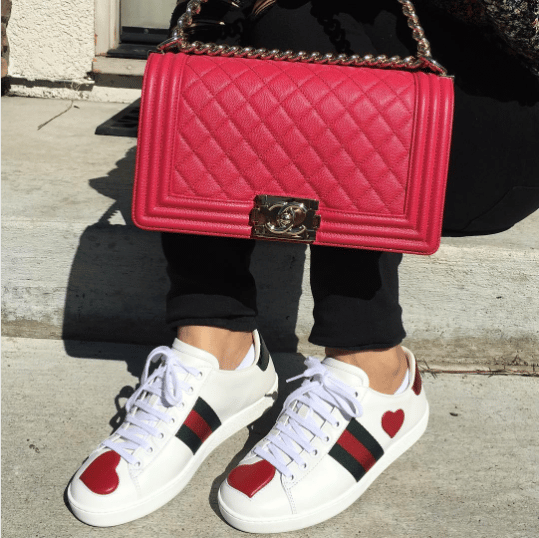 gucci heart ace sneakers