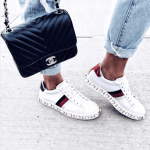Gucci White Studded Ace Low Top Sneaker 2